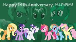 Size: 2048x1152 | Tagged: safe, artist:clever clovers, artist:nightshadowmlp, artist:sunlightsunshine, derpibooru exclusive, edit, imported from derpibooru, vector edit, applejack, fluttershy, pinkie pie, rainbow dash, rarity, twilight sparkle, oc, oc:clever clovers, ponyar fusion, series:magical mystery crash, fusion, mlp fim's fourteenth anniversary, recolor, simple background, transparent background, vector