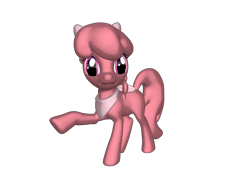 Size: 1200x900 | Tagged: safe, artist:sonypicturesstudios36, imported from derpibooru, dryad, earth pony, pony, pony creator, 3d, 3d pony creator, adult blank flank, blank flank, bow, closed mouth, clothes, dryad pony, flower bubble, flower bubble pony, foofa, hair bow, ponified, ponylumen, raised arm, raised leg, scarf, simple background, smiling, solo, transparent background, yo gabba gabba!