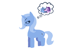 Size: 4960x3508 | Tagged: safe, artist:doofrabbit, imported from derpibooru, starlight glimmer, trixie, pony, unicorn, female, funny, gay, horn, lesbian, male, minimalist, modern art, shipping, startrix