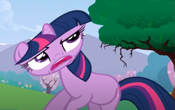 Size: 949x601 | Tagged: safe, imported from derpibooru, screencap, twilight sparkle, pony, unicorn, a canterlot wedding, season 2, animation error, female, mare, out of context, slide, unicorn twilight