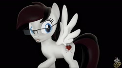 Size: 1920x1080 | Tagged: safe, artist:midnightdanny, oc, oc only, oc:midnight harmony, pony, 3d, female, glasses, mare, open mouth