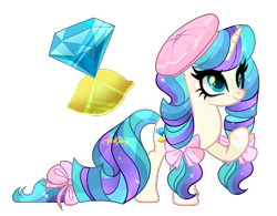 Size: 2262x1760 | Tagged: safe, artist:afterglory, imported from derpibooru, lemony gem, rarity, oc, oc only, pony, unicorn, adoptable, adoption, character, character design, fusion, horn, next generation