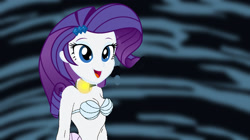 Size: 1280x718 | Tagged: safe, artist:catoon28, imported from derpibooru, rarity, mermaid, equestria girls, bra, breasts, cleavage, clothes, concave belly, crossover, female, low quality, mermaidized, mermarity, now sing, seashell, seashell bra, solo, species swap, the little mermaid, thin, underwear, voice