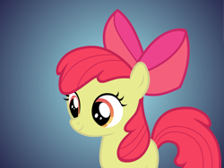 Size: 1024x768 | Tagged: safe, artist:ponies-in-reverse, imported from derpibooru, apple bloom, pony, adobe animate, adobe flash, female, filly, foal, gradient background, puppet rig, solo