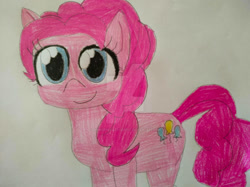 Size: 828x620 | Tagged: safe, artist:jamesthecartoonist, imported from derpibooru, pinkie pie, earth pony, female, solo, traditional art