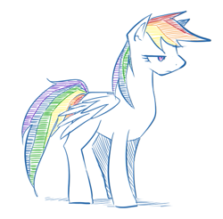 Size: 505x496 | Tagged: safe, artist:siemensohm, imported from derpibooru, rainbow dash, simple background, solo, white background