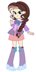 Size: 353x706 | Tagged: safe, artist:spiralofficialartsyt, imported from derpibooru, oc, oc only, equestria girls, boots, clothes, equestria girls oc, equestria girls-ified, fall formal outfits, high heel boots, shoes, simple background, solo, transparent background