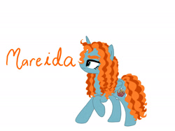 Size: 2732x2048 | Tagged: safe, artist:creativa-artly01, imported from derpibooru, alicorn, brave (movie), disney, disney princess, female, pixar, redhead, rule 85, simple background, solo, white background