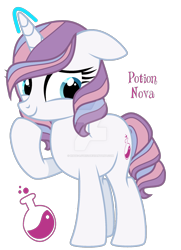 Size: 1280x1768 | Tagged: safe, artist:hate-love12, edit, imported from derpibooru, potion nova, pony, unicorn, my little pony: pony life, deviantart watermark, horn, obtrusive watermark, simple background, solo, transparent background, watermark