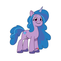 Size: 1200x1200 | Tagged: safe, artist:caseyben887, imported from derpibooru, izzy moonbow, pony, unicorn, spoiler:g5, female, g5, horn, mare, my little pony: tell your tale, simple background, smiling, solo, transparent background