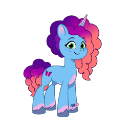 Size: 1200x1200 | Tagged: safe, artist:caseyben887, imported from derpibooru, pony, unicorn, spoiler:g5, bracelet, female, friendship bracelet, g5, horn, jewelry, mare, misty brightdawn, my little pony: tell your tale, rebirth misty, simple background, smiling, solo, transparent background