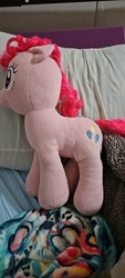 Size: 1080x2400 | Tagged: safe, imported from derpibooru, pinkie pie, pony, irl, official, photo, plushie