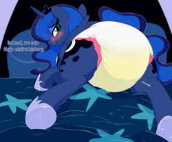 Size: 2418x2000 | Tagged: safe, artist:nineplusten, edit, imported from twibooru, princess luna, diaper, image, png