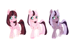 Size: 3736x2500 | Tagged: safe, artist:kraytt-05, imported from derpibooru, oc, oc only, unnamed oc, earth pony, pony, ballet slippers, eyebrows, eyebrows visible through hair, female, frown, high res, mare, offspring, parent:cheese sandwich, parent:pinkie pie, parents:cheesepie, simple background, solo, white background