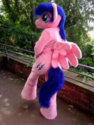 Size: 3216x4288 | Tagged: safe, artist:atalonthedeer, imported from derpibooru, firefly, 2012, fursuit, g1, galacon, irl, outdoors, photo, ponysuit, solo