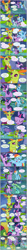 Size: 1280x12070 | Tagged: safe, artist:bbbhuey, artist:dragoncoton, imported from derpibooru, carapace (g4), ocellus, pharynx, rainbow dash, spiracle, thorax, twilight sparkle, alicorn, changeling, pegasus, pony, ^^, brothers, changeling kingdom, cocoon, comic, cute, diaocelles, disguise, disguised changeling, eyes closed, father and child, father and daughter, female, festival, gorbfest, grin, gritted teeth, looking at each other, looking at someone, male, mare, mother and child, mother and daughter, nervous, open mouth, open smile, rainbow dash is not amused, rock, shrunken pupils, siblings, smiling, sweat, teeth, traditional art, twilight sparkle (alicorn), twilight sparkle is not amused, unamused