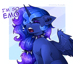 Size: 2835x2500 | Tagged: safe, artist:buvanybu, imported from derpibooru, princess luna, emo