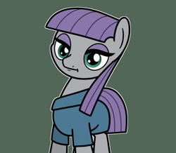 Size: 2048x1789 | Tagged: safe, artist:ewoudcponies, imported from derpibooru, maud pie, earth pony, pony, female, green background, mare, outline, simple background, solo, white outline