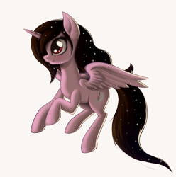 Size: 1627x1639 | Tagged: safe, artist:zetamad, imported from derpibooru, oc, oc only, oc:moonlight sonata, alicorn, pony, alicorn oc, blushing, female, horn, mare, simple background, smiling, solo, transparent background, wings