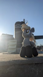 Size: 2250x4000 | Tagged: safe, artist:trueheartcraft, imported from derpibooru, photographer:merik1337, derpy hooves, clothes, irl, memorial, photo, plushie, socks, submarine