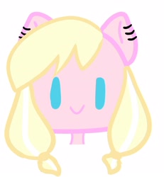 Size: 1998x2160 | Tagged: safe, artist:keylanbelle, imported from derpibooru, oc, oc only, oc:marshmallow bombshell, pegasus, pony, blonde hair, blue eyes, bust, choker, collar, ear piercing, earring, eyelashes, female, fluffy hair, fluffy mane, hair ribbon, jewelry, long eyelashes, long hair, looking at you, male, mare, multicolored hair, multicolored mane, pegasus oc, piercing, pigtails, pink coat, ponytail, ponytails, portrait, ribbon, side view, simple background, sketch, smiling, striped hair, striped mane, striped tail, tail, two toned hair, two toned mane, white background, wings