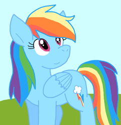 Size: 717x744 | Tagged: safe, artist:cmara, imported from derpibooru, rainbow dash, pegasus, female, solo