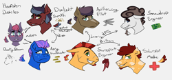 Size: 2970x1384 | Tagged: safe, alternate version, artist:hiddenfaithy, imported from derpibooru, oc, oc only, oc:aery, oc:aetherwing, oc:arcwing, oc:dimlight, oc:dusty bloom, oc:snowdrop, oc:sunspirit, pegasus, fallout equestria, branded, brothers, cutie mark, dashite brand, fallout equestria: uncertain ties, fanfic art, female, foal, male, mother, parent, redesign, relationship web, siblings, simple background, sketch, text