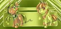 Size: 2500x1200 | Tagged: safe, artist:aquagalaxy, imported from derpibooru, oc, oc only, earth pony, pegasus, pony