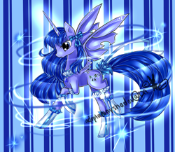 Size: 1500x1300 | Tagged: safe, artist:aquagalaxy, imported from derpibooru, oc, oc only, alicorn, pony, alicorn oc, horn, solo, wings