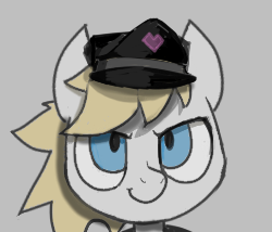 Size: 250x214 | Tagged: safe, artist:darkdoomer, imported from derpibooru, oc, oc:aryanne, looking at you, nazi, solo