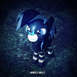 Size: 1080x1080 | Tagged: safe, artist:fallenponiesproduction, oc, oc only, butterfly, pony, 3d, male, solo, stallion