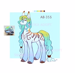 Size: 3590x3500 | Tagged: safe, artist:siatikas, imported from derpibooru, oc, oc only, earth pony, pony, adoptable, reference sheet, solo, watermark