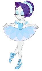 Size: 5600x9552 | Tagged: safe, artist:emeraldblast63, imported from derpibooru, rarity, human, equestria girls, ballerina, ballet, clothes, commission, curtsy, eyes closed, female, raririna, simple background, smiling, solo, transparent background, tutu