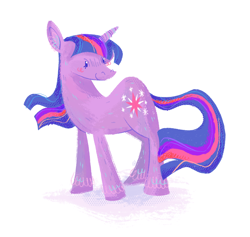 Size: 1446x1369 | Tagged: safe, artist:nate-draws, imported from derpibooru, twilight sparkle, pony, unicorn, beady eyes, female, mare, simple background, solo, unicorn twilight, white background