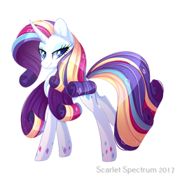 Size: 1050x1050 | Tagged: safe, artist:scarlet-eclipse, artist:scarlet-spectrum, imported from derpibooru, rarity, pony, unicorn, female, horn, mare, rainbow power, simple background, slender, solo, thin, transparent background