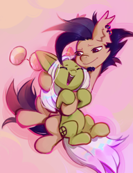 Size: 1330x1732 | Tagged: safe, artist:khvorost162, imported from derpibooru, oc, oc only, oc:dusya, earth pony, pony, duo, hug