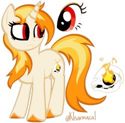 Size: 601x590 | Tagged: safe, artist:kharmacal, imported from derpibooru, oc, oc only, oc:firebrand, pony, unicorn, colored hooves, eyeshadow, hooves, horn, looking offscreen, makeup, no catchlights, not dyx, pixel-crisp art, red eyes, reference sheet, simple background, skull, solo, transparent background, unshorn fetlocks