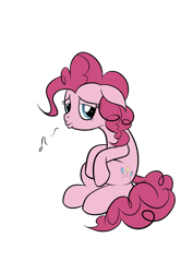 Size: 2480x3507 | Tagged: safe, artist:plainoasis, imported from derpibooru, pinkie pie, earth pony, pony, female, floppy ears, mare, simple background, solo, transparent background, whistling