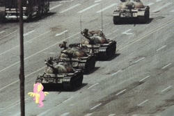 Size: 1200x800 | Tagged: safe, imported from derpibooru, fluttershy, pegasus, pony, chinese, history, irl, meme, outdoors, photo, politics, tiananmen square