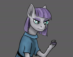 Size: 1525x1197 | Tagged: safe, artist:necromarecy, imported from derpibooru, maud pie, earth pony, pony, boulder (g4), bust, clothes, dress, portrait, simple background, solo