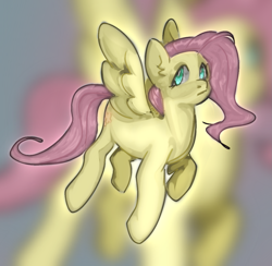 Size: 1321x1288 | Tagged: safe, artist:ddtd, imported from derpibooru, fluttershy, pegasus, pony, female, flying, frown, mare, solo, zoom layer