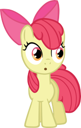 Size: 5364x8410 | Tagged: safe, artist:poniesfromheaven, imported from derpibooru, apple bloom, earth pony, pony, :o, apple bloom's bow, bow, female, filly, foal, hair bow, open mouth, simple background, solo, transparent background, vector