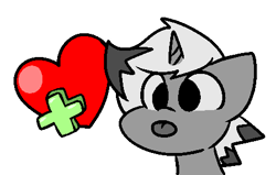 Size: 462x294 | Tagged: safe, artist:zutcha, imported from derpibooru, oc, oc only, oc:inkling, pony, unicorn, bust, heart, horn, like, male, simple background, solo, stallion, tongue out, white background