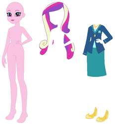 Size: 594x639 | Tagged: safe, artist:selenaede, imported from derpibooru, princess cadance, equestria girls, base, clothes, dean cadance, female, simple background, solo, white background