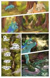 Size: 2008x3100 | Tagged: safe, artist:seventozen, imported from derpibooru, applejack, rainbow dash, pony, comic:the problem of parthus, comic