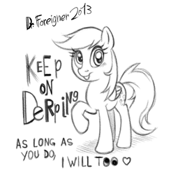 Size: 703x716 | Tagged: safe, artist:drforeigner, imported from derpibooru, derpy hooves, pony, 2013, monochrome, solo