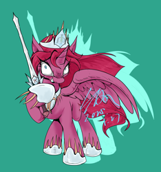 Size: 1422x1516 | Tagged: safe, artist:thurder2020, imported from derpibooru, oc, oc:diagnosis, alicorn, pony, rage, solo