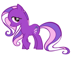 Size: 999x805 | Tagged: safe, artist:vernorexia, imported from derpibooru, earth pony, pony, cute, female, g4 wysteriadorable, mare, multicolored mane, multicolored tail, pink mane, pink tail, purple eyes, purple mane, purple tail, raised hoof, recolor, simple background, tail, transparent background, white mane, white tail, wysteria (g4)