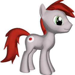 Size: 499x500 | Tagged: safe, artist:ramirocalderoniv, imported from derpibooru, pony, 3d, japan, nation ponies, ponified, solo