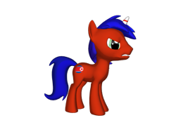 Size: 577x433 | Tagged: safe, artist:ramirocalderoniv, imported from derpibooru, pony, unicorn, 3d, horn, nation ponies, north korea, ponified, solo